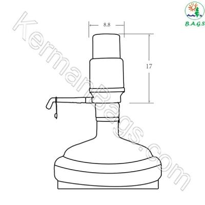 پمپ آب دستی مسافرتی مدل HL-04