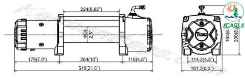 وینچ کابلی 12500 پوند