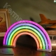 چراغ دیواری نئونی مدل رنگین کمان ZJ-01-rainbow-GM3