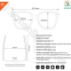 عینک هندزفری بلوتوثی هوشمند مدل TCW02-A